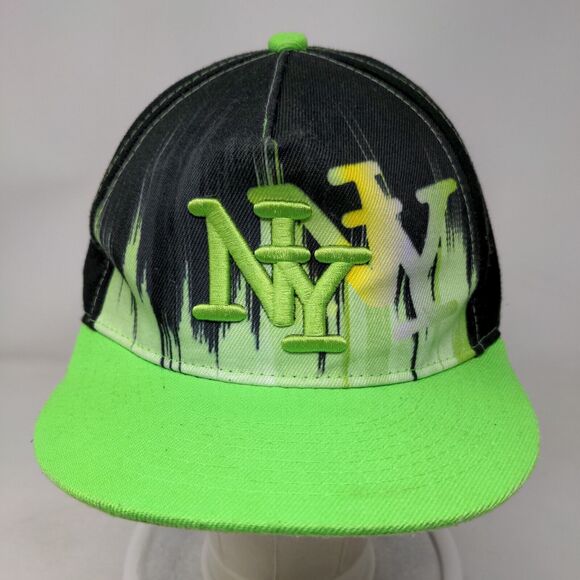 NY New York Snapback Hat Multicolor One Size Embroidered 6 Panel Fashion Cap - Picture 2 of 7
